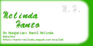 melinda hanto business card